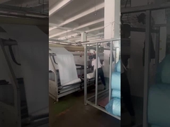 Registrazione in loco del processo di produzione della fabbrica di tessuti della Jiarui Textile Company