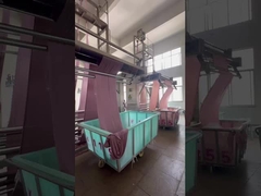 Registrazione in loco del processo di produzione della fabbrica di tessuti della Jiarui Textile Company